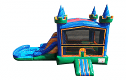 Marble Castle Bounce House W/ Slide (Wet Only)